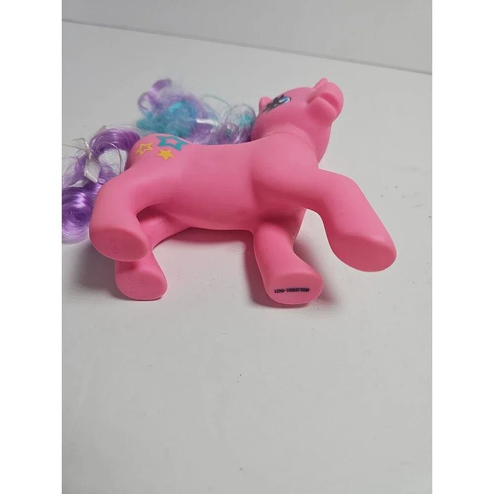 Gi-Go Wonder Pony Land Pink Unicorn with Purple Aqua Hair Shooting Stars
